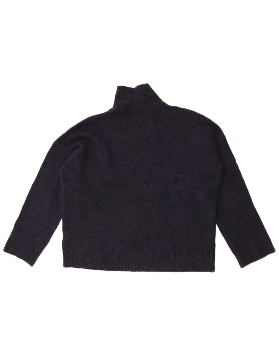 Marks & Spencer Damski sweter z golfem UK 14, średni granatowy