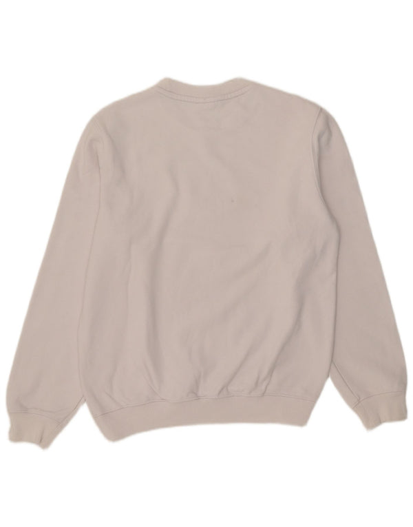 Lacoste Męska bluza z grafiką, rozmiar 3, mała, biała, bawełniana