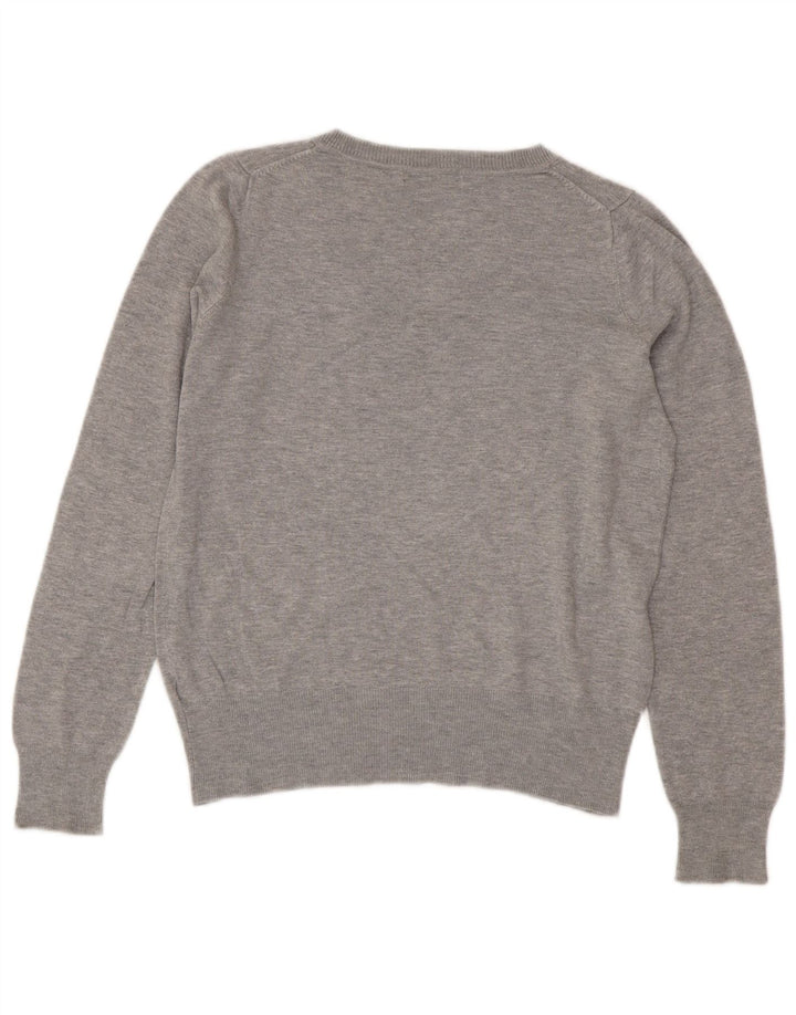 Marks & Spencer Damski sweter z dekoltem w kształcie litery V, UK 14, średni szary