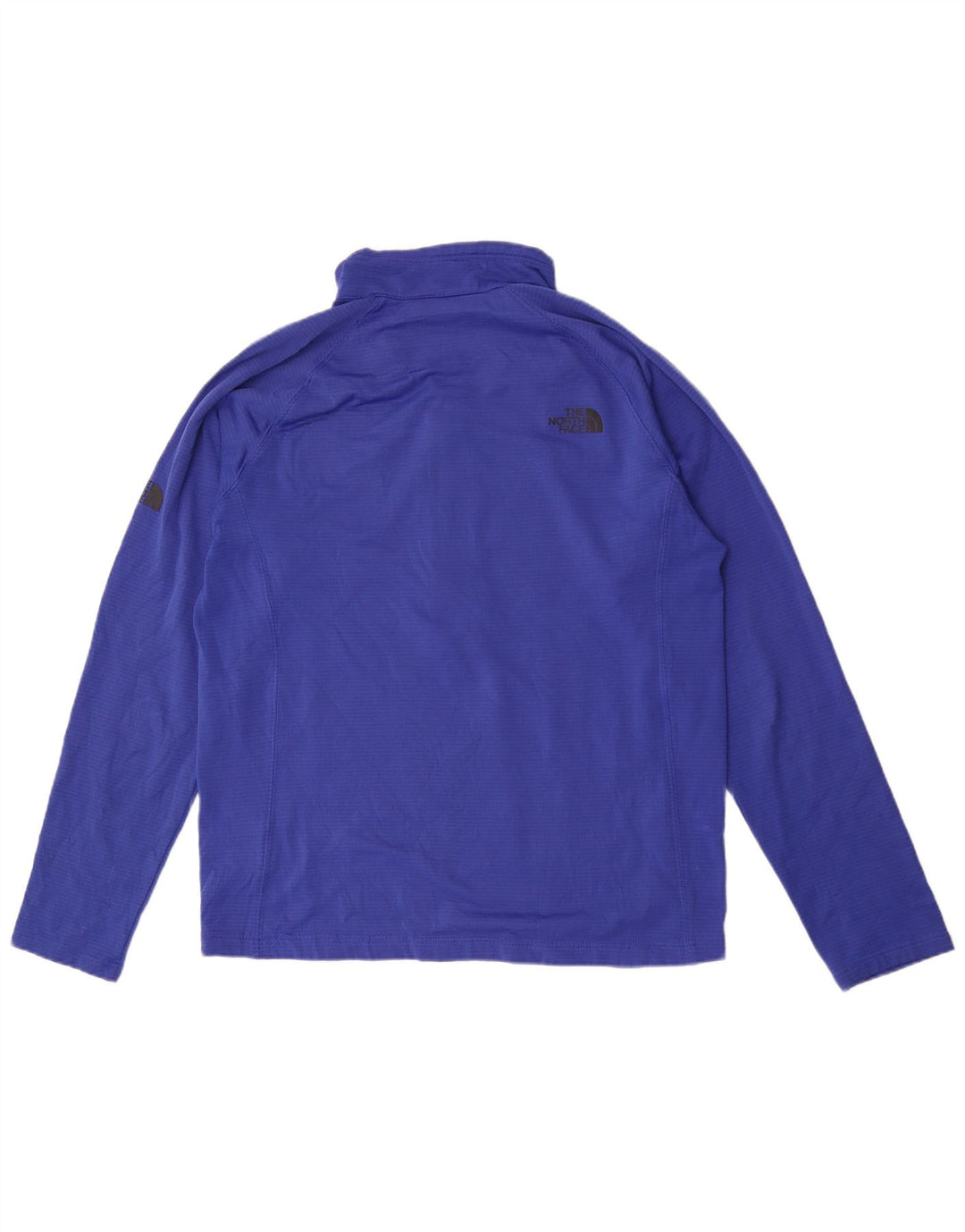 Męski dres The North Face z zamkiem błyskawicznym i dużym niebieskim prążkiem