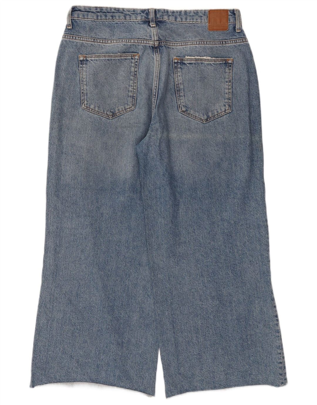 Damskie dżinsy z szerokimi nogawkami ZARA w trudnej sytuacji EU 40 Medium W30 L25 Niebieskie