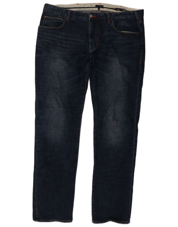 Męskie jeansy Armani Regular Straight W40 L34 Granatowa bawełna