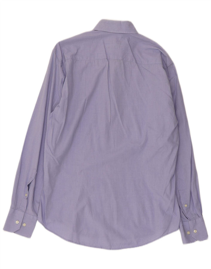 Koszula męska slim fit firmy Dack's w kolorze średnioniebieskim w pepitkę