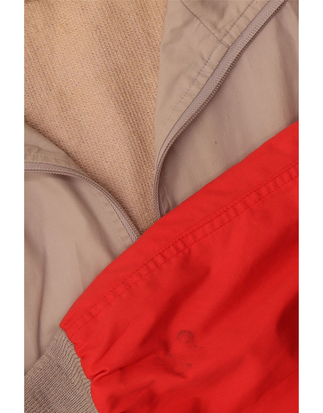 Adidas Męska bluza dresowa IT 54 XL Beżowy poliester z blokami kolorów