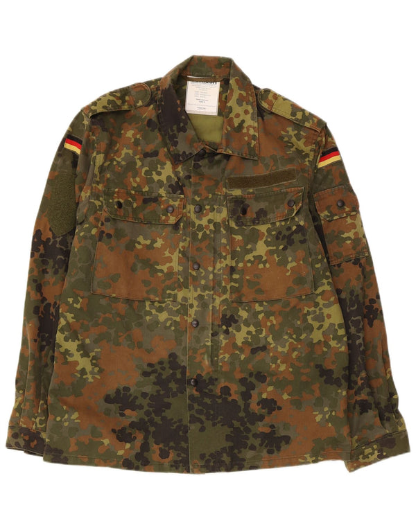 Męska kurtka wojskowa VINTAGE z grafiką UK 36, mały kamuflaż Khaki