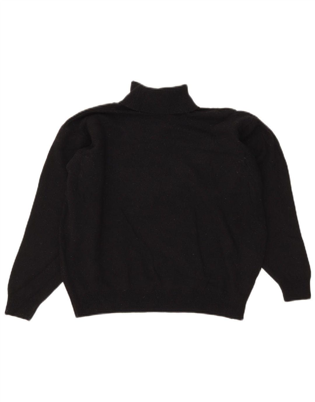 Marks & Spencer Damski sweter z okrągłym dekoltem, UK 14, duży, czarny, wełniany