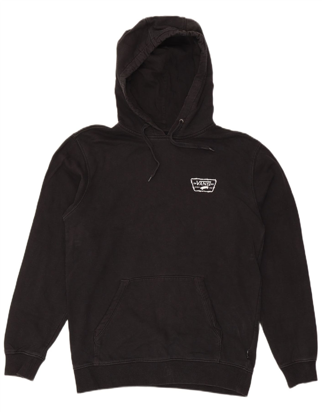 Męski sweter z kapturem Vans z grafiką, mały, czarny, bawełniany
