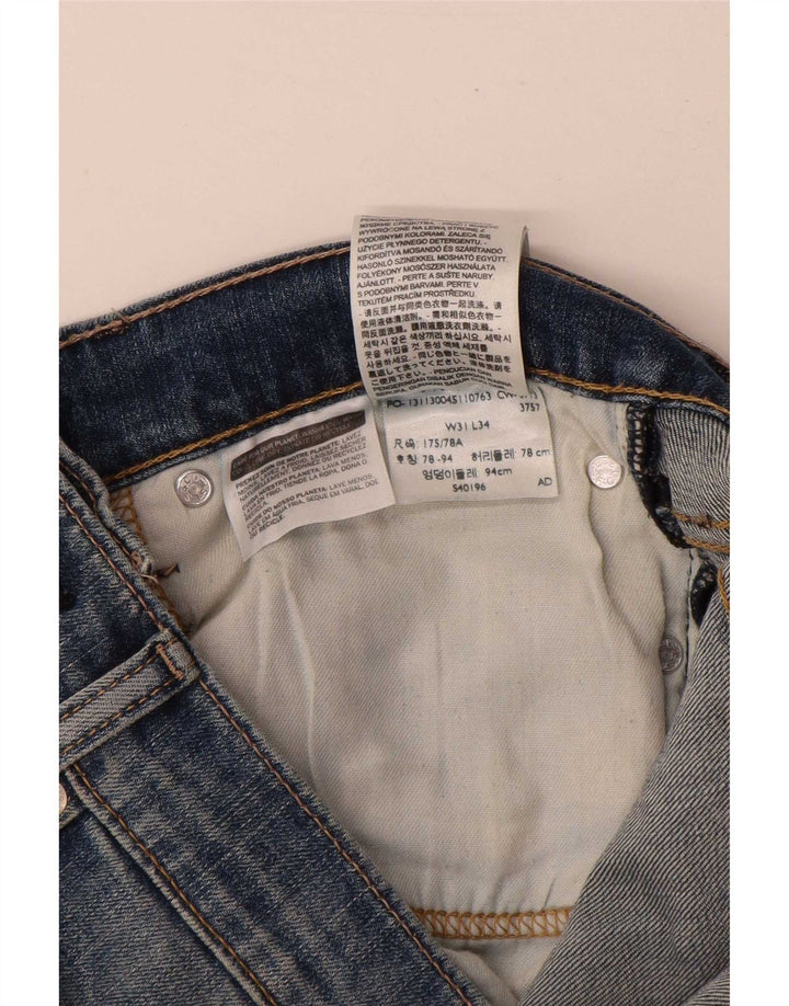 Męskie jeansy Levi's 511 Slim W31 L30 Niebieska bawełna