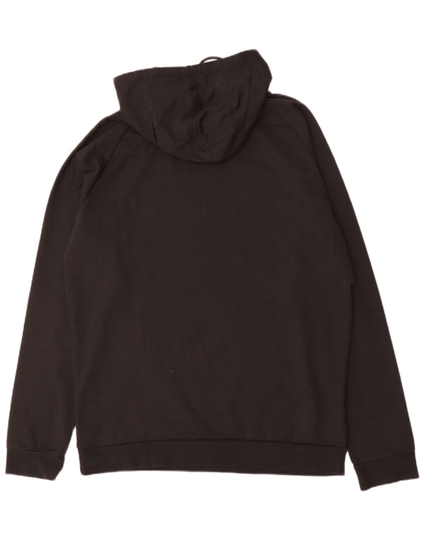 Męski sweter z kapturem i grafiką HUMMEL XL, czarny, bawełniany