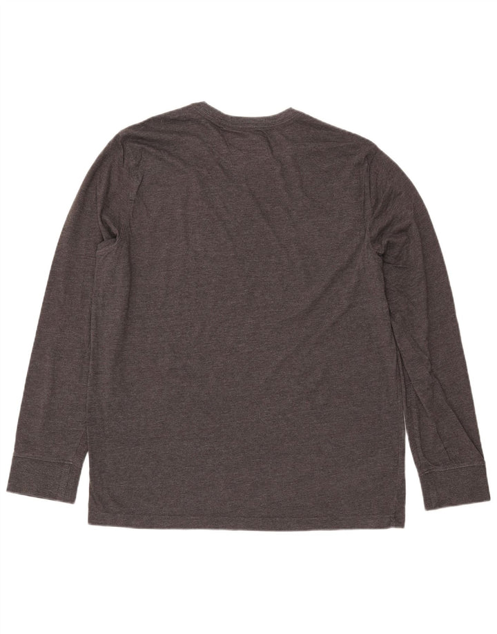 Męski top z długim rękawem EDDIE BAUER, duży, szary, bawełniany