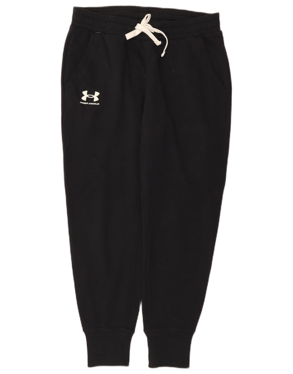 Męskie spodnie dresowe Under Armour Joggers, średnia czarna bawełna