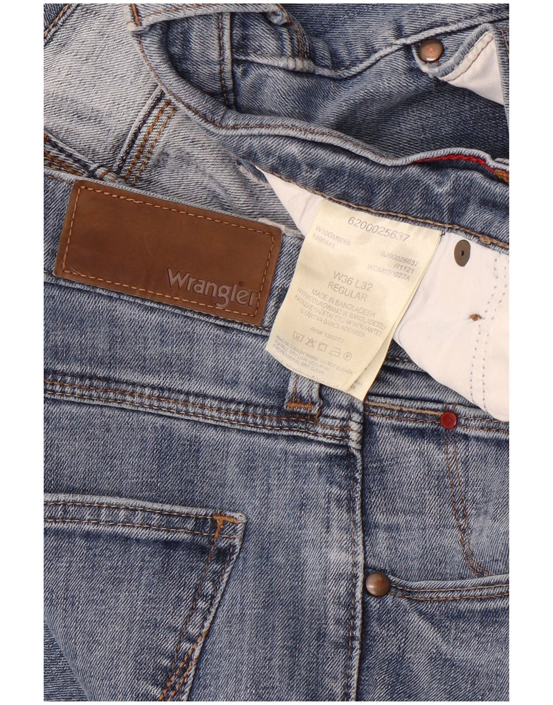 Męskie jeansy Wrangler Regular Slim W36 L32 Niebieskie bawełniane