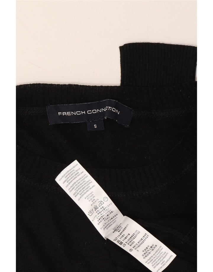 FRENCH CONNECTION Womens Crew Neck Jumper Sweater UK 10 Small Black Vintage French Connection and Second-Hand French Connection from Messina Hembry 