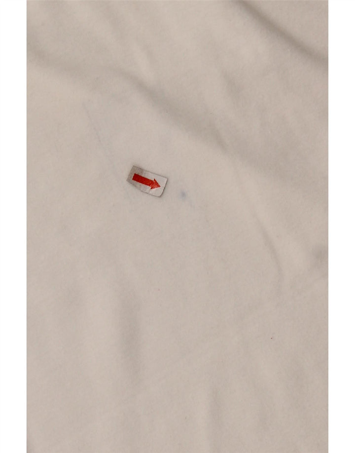 Damska koszulka polo GAS z grafiką UK 18 XL, biała bawełna