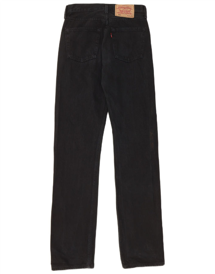 Damskie dżinsy Levi's 501 Straight W28 L34 Czarna bawełna