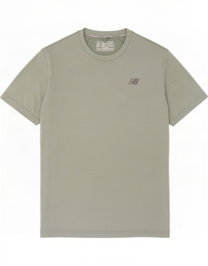 Koszulka męska New Balance Top, średni zielony poliester