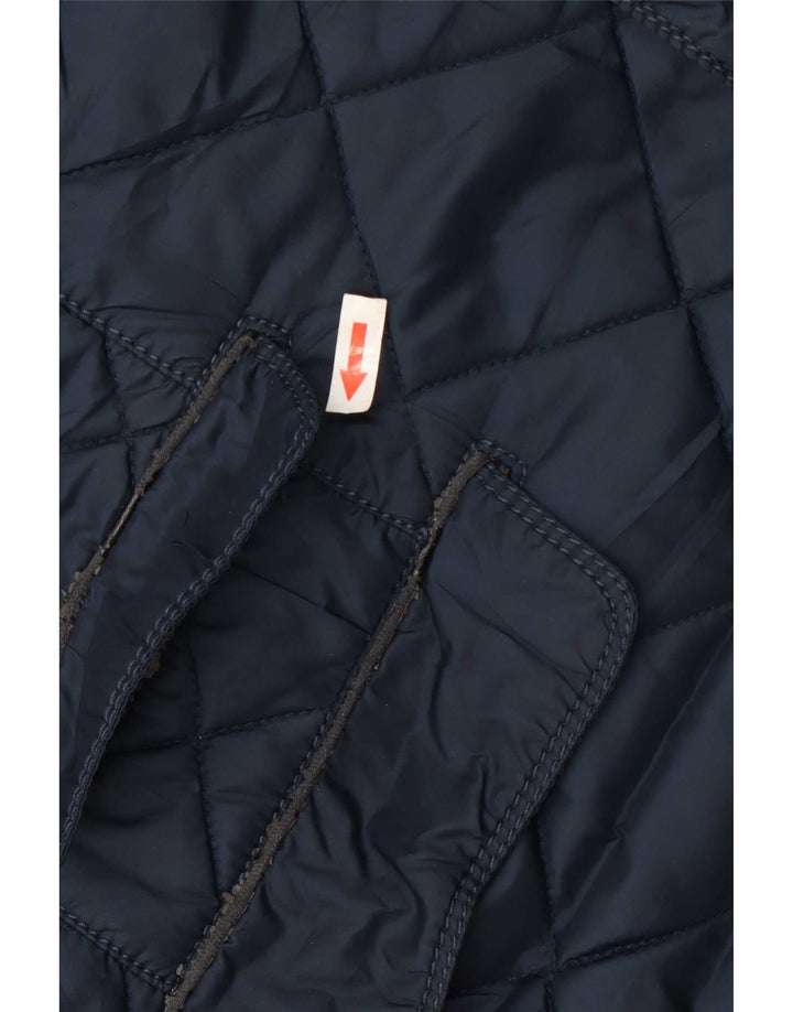 Męska pikowana kurtka Zara UK 44 2XL Granatowy poliester