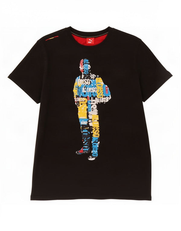 Męska koszulka z grafiką Puma Top 2XL w kolorze czarnym