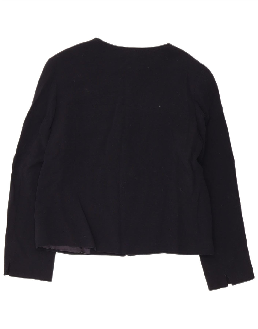 Damska marynarka Max Mara UK 16, duża, granatowa, z dziewiczej wełny