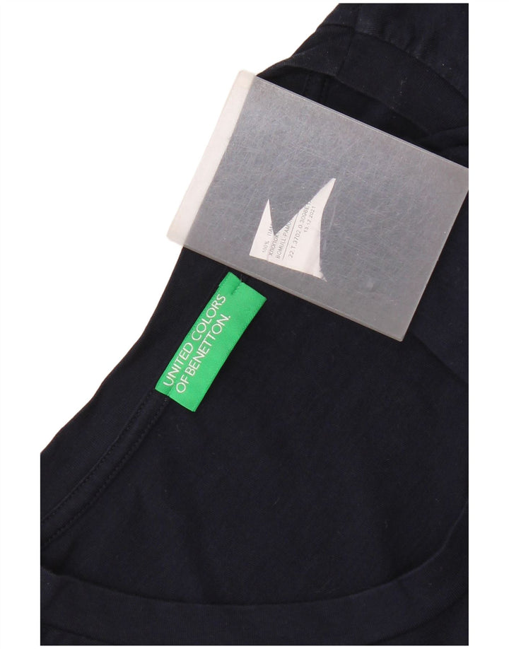 Top damski Benetton UK 12, średni granatowy, bawełniany