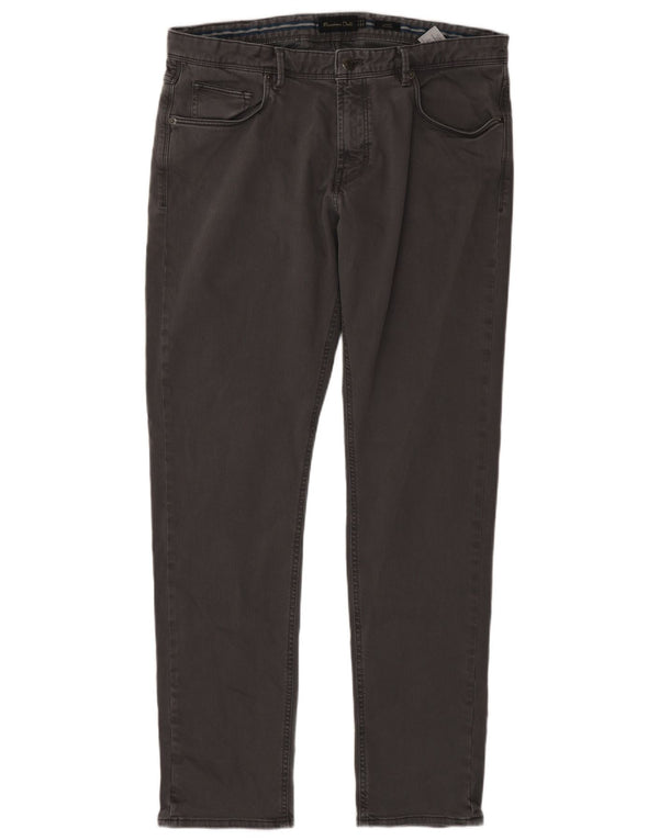 Jeansy męskie Massimo Dutti EU 46 XL W36 L32 Szara bawełna