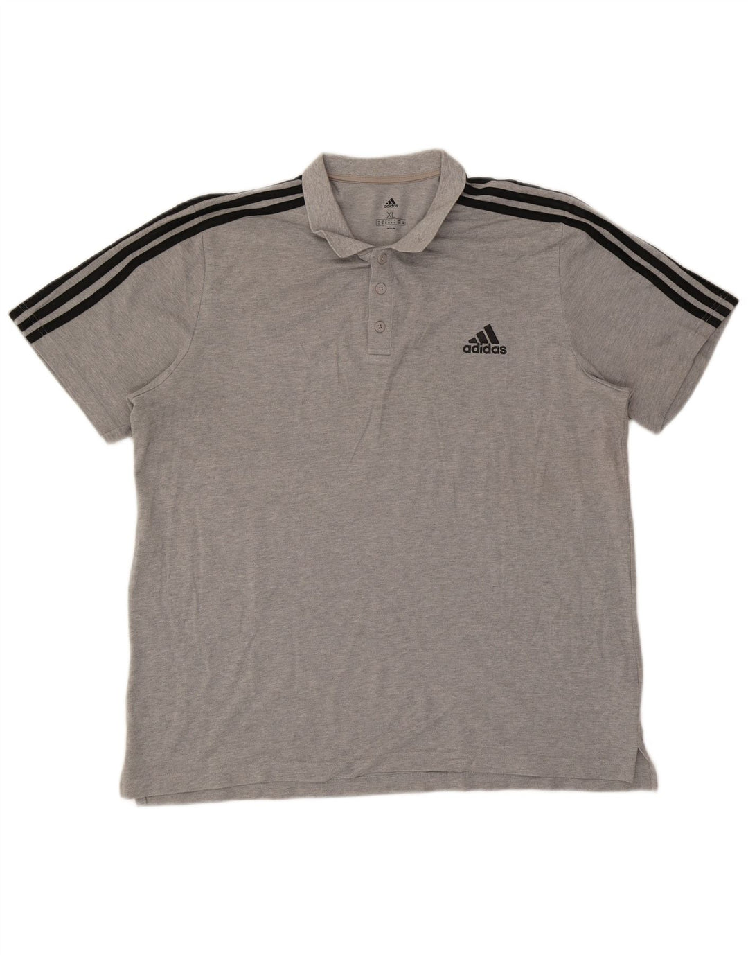 Męska koszulka polo Adidas XL, szara, bawełniana