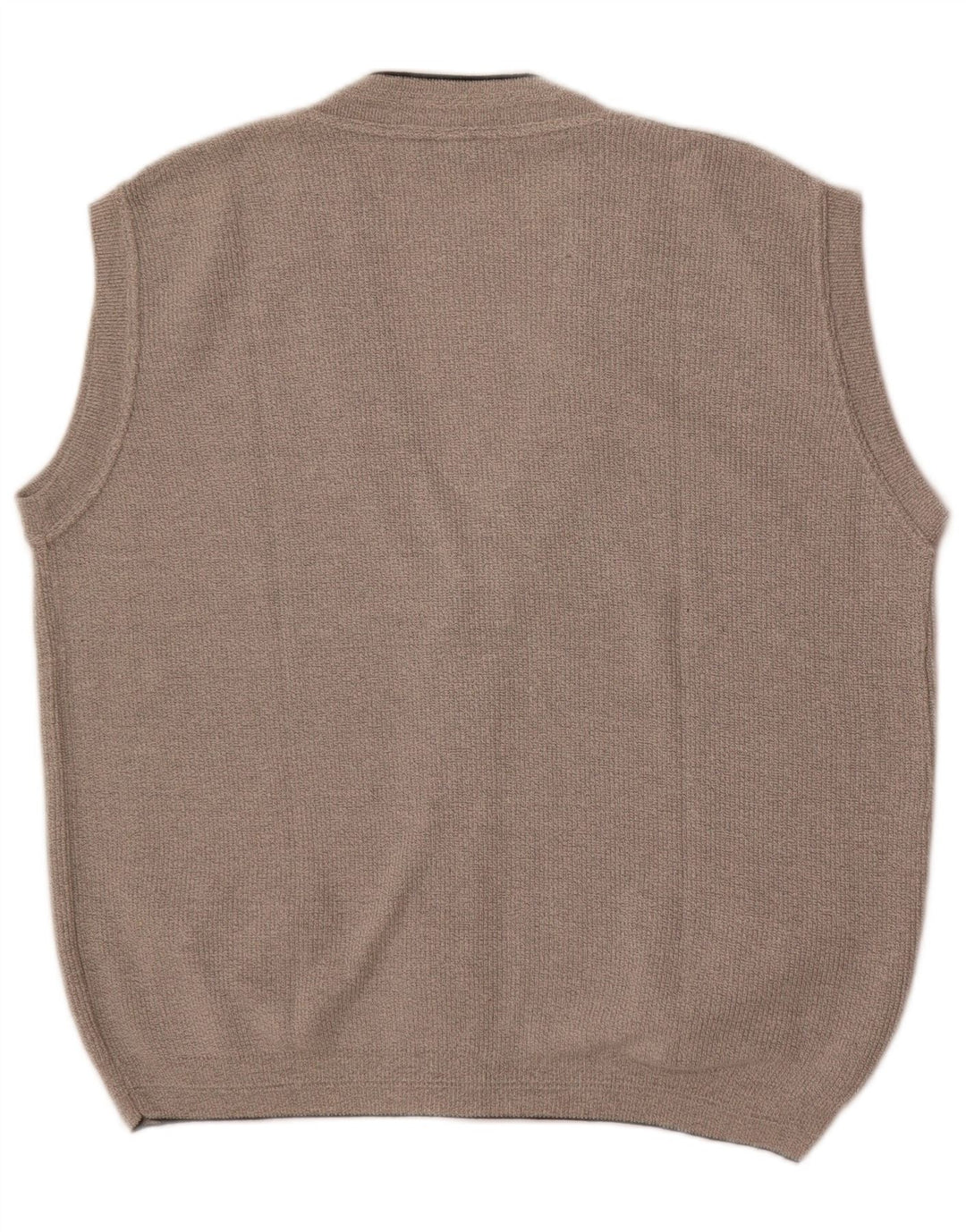 Conte Massimo Męski sweter bez rękawów, średnioszary, bawełniany