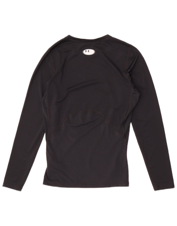 Męski top Under Armour Heat Gear z długim rękawem, duży, czarny poliester
