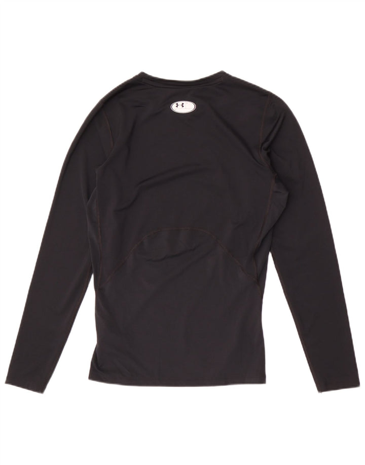 Męski top Under Armour Heat Gear z długim rękawem, duży, czarny poliester