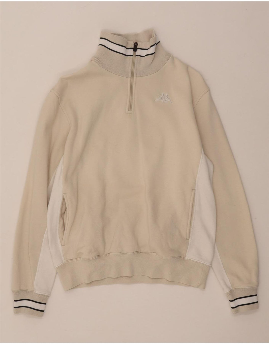 Damski sweter Kappa z zamkiem błyskawicznym UK 14 w kolorze średniego beżu