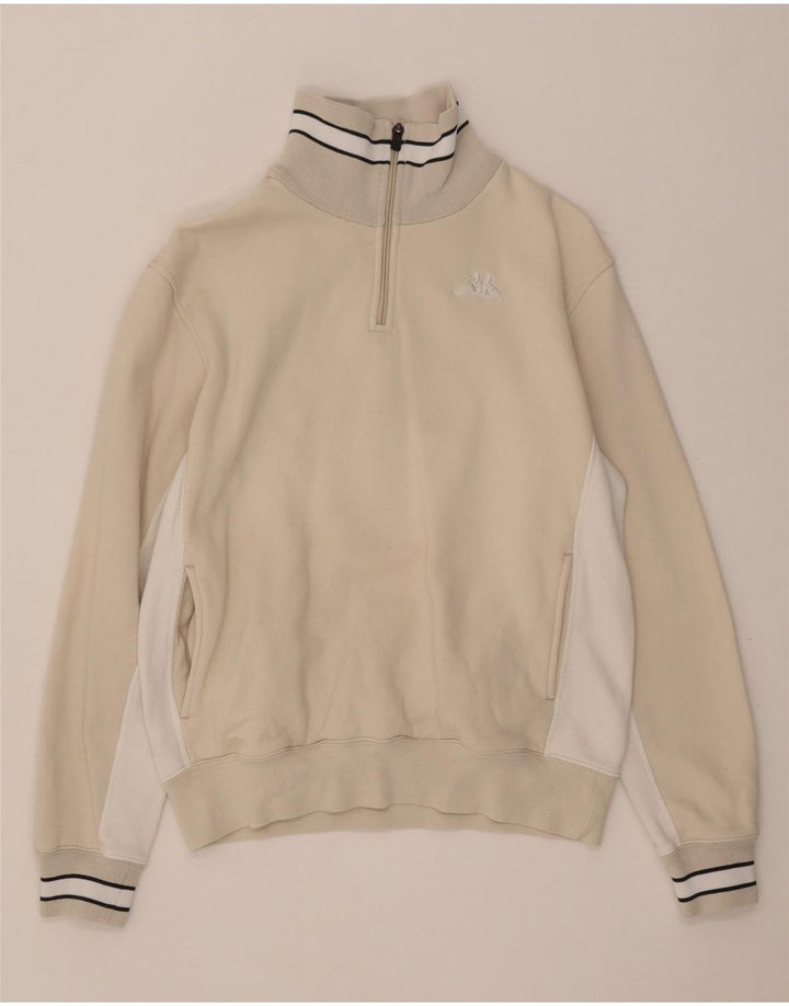 Damski sweter Kappa z zamkiem błyskawicznym UK 14 w kolorze średniego beżu
