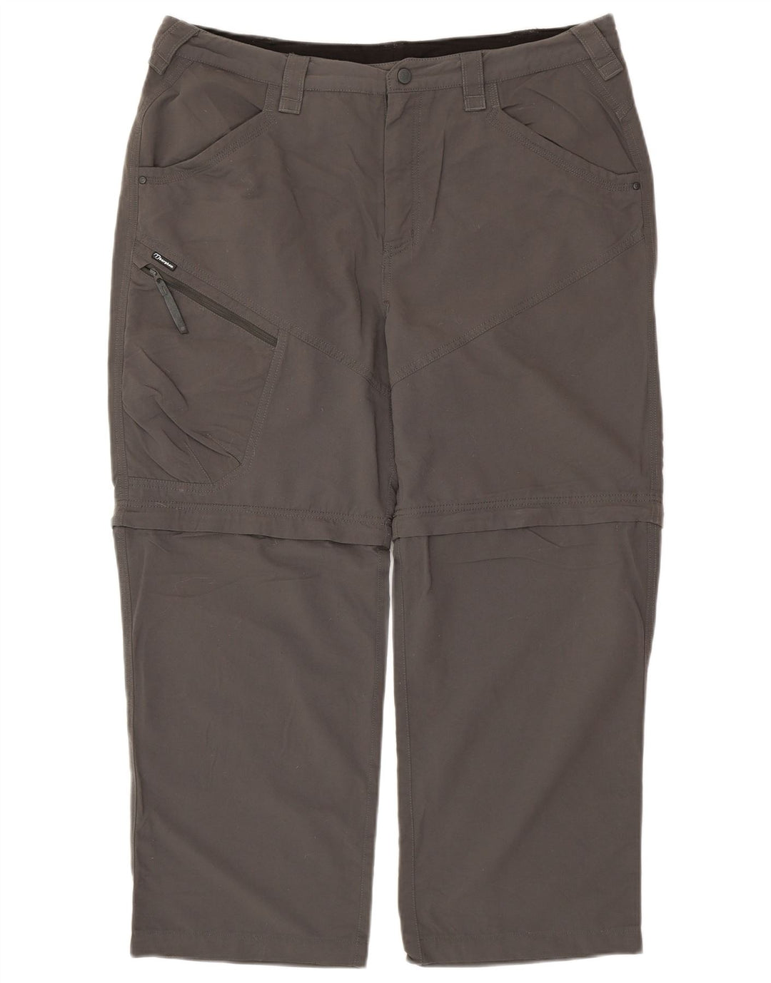 Męskie proste spodnie turystyczne BERGHAUS W36 L26 Szary poliamid