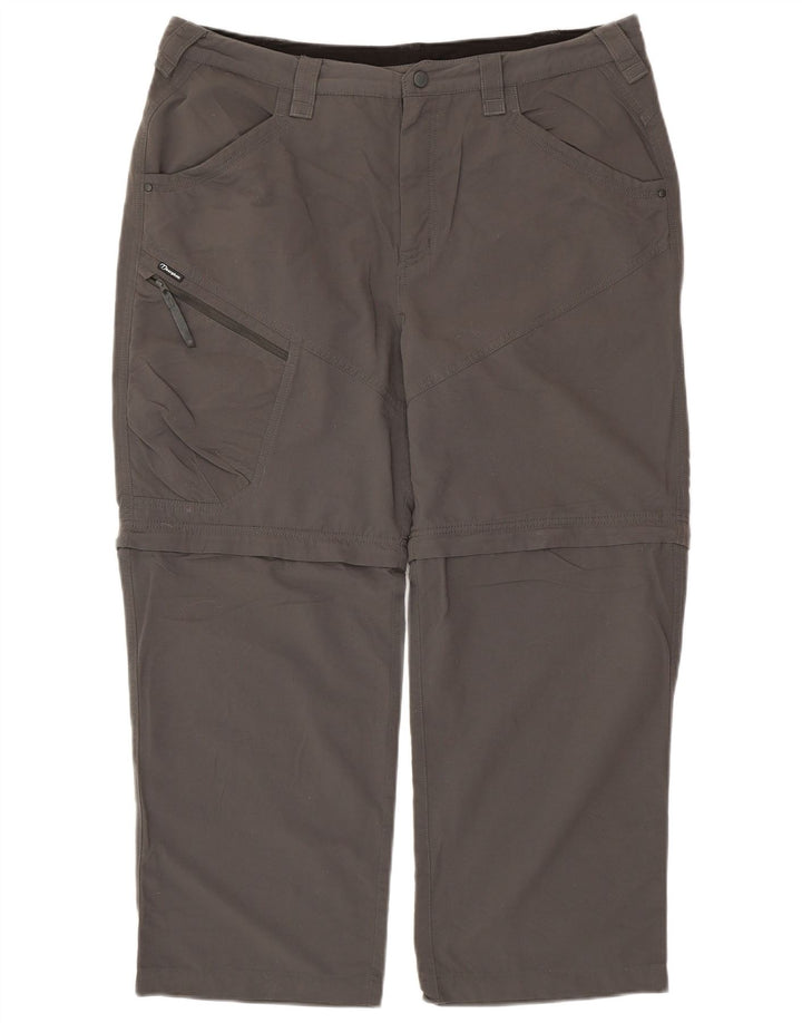 Męskie proste spodnie turystyczne BERGHAUS W36 L26 Szary poliamid