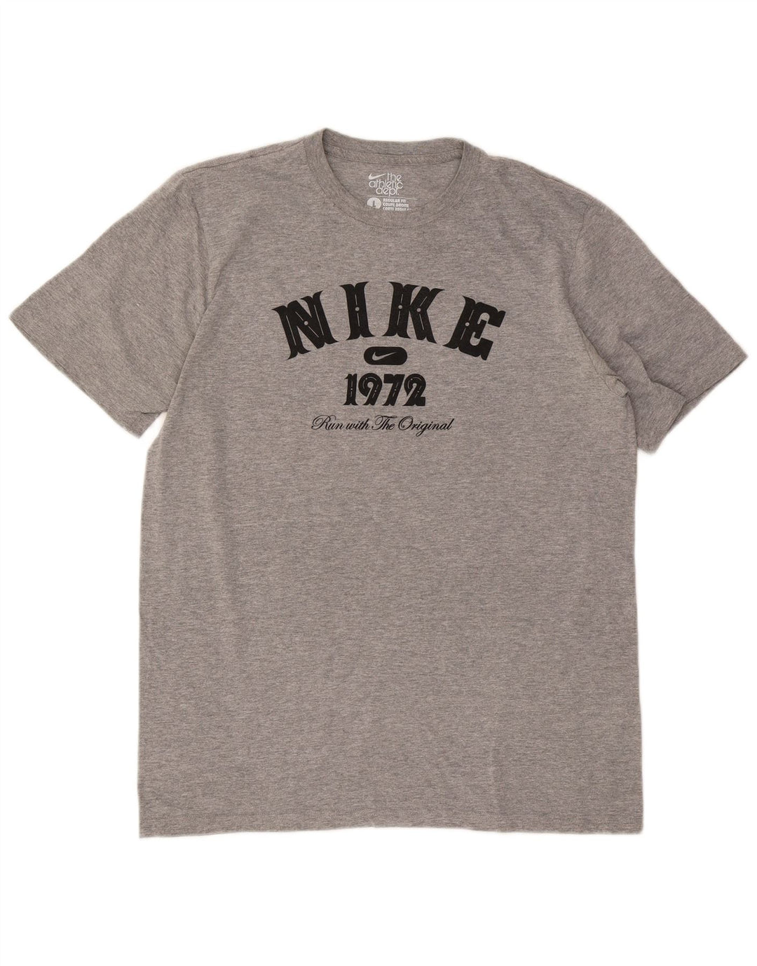 Męski T-shirt Nike o regularnym kroju z grafiką, duży, szary, nakrapiany