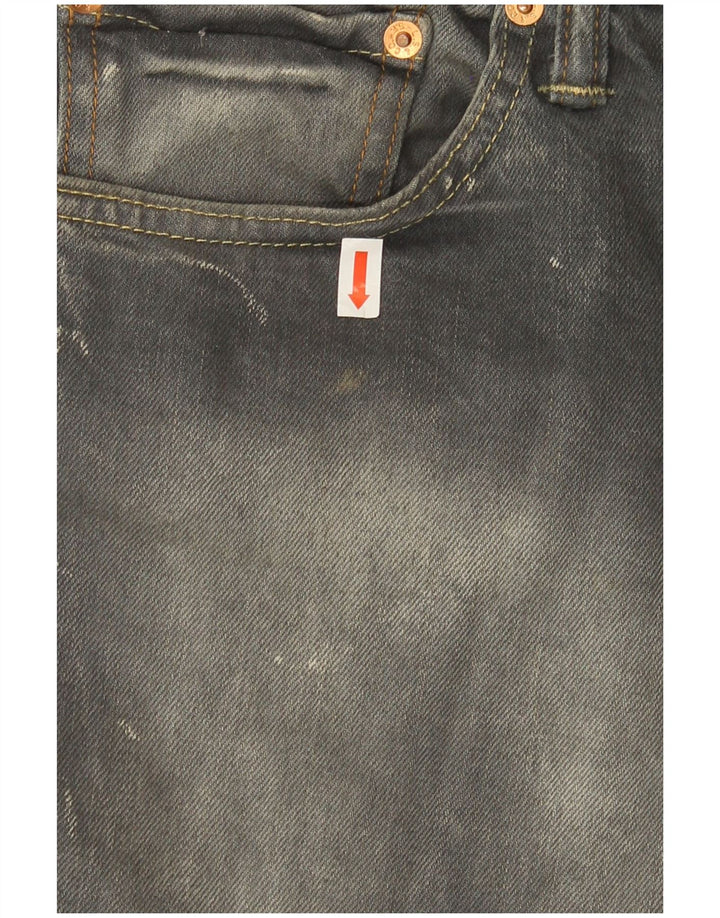 Męskie jeansy Levi's 511 Slim W33 L34 Szara bawełna