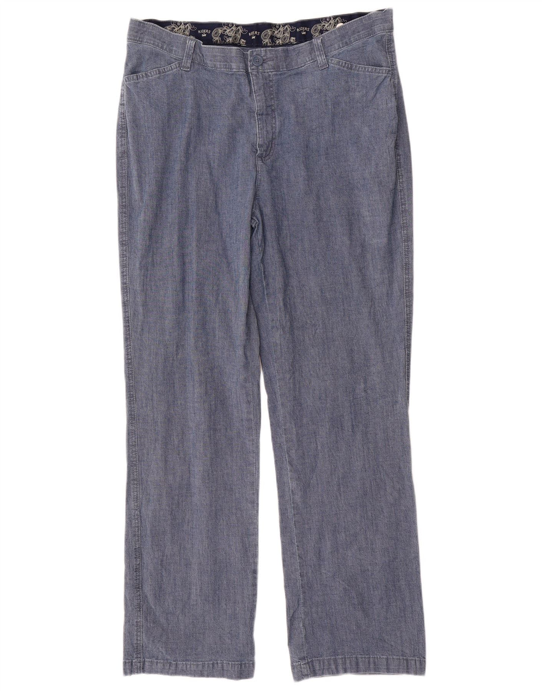 Spodnie damskie LEE Riders z wysokim stanem US 18 2XL W36 L31 Niebieskie