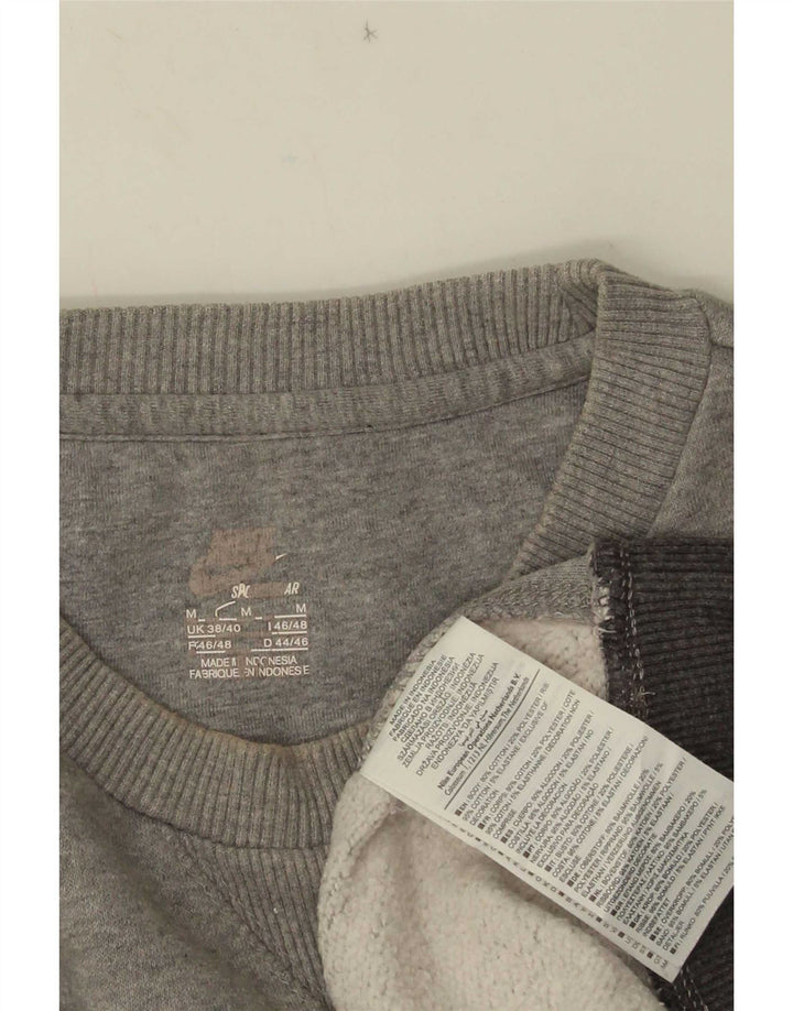 Męska bluza dresowa Nike UK 38/40 Średnioszara bawełna z plamkami