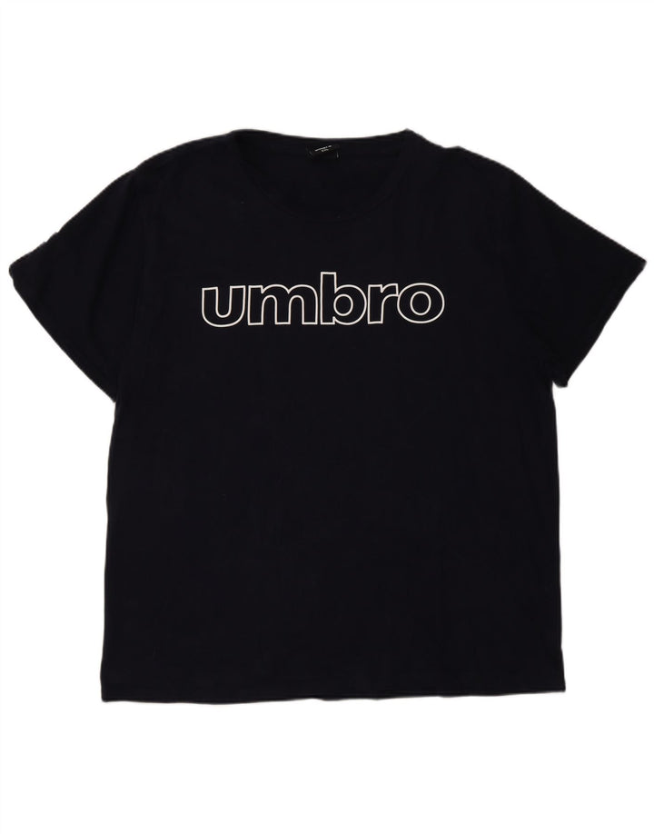 Męska koszulka z grafiką Umbro Top 2XL granatowa