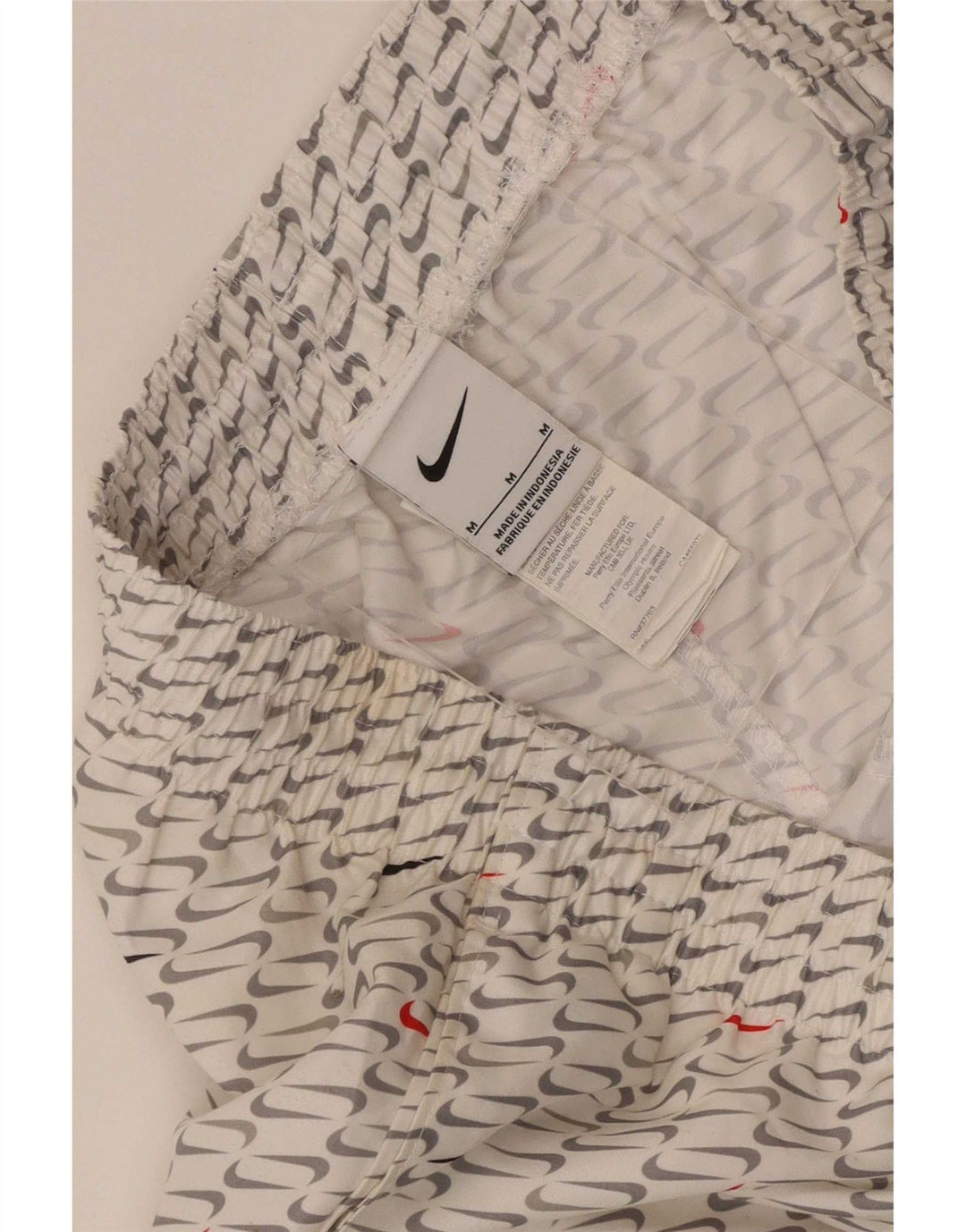 Męskie spodenki sportowe Nike z grafiką, średni biały poliester