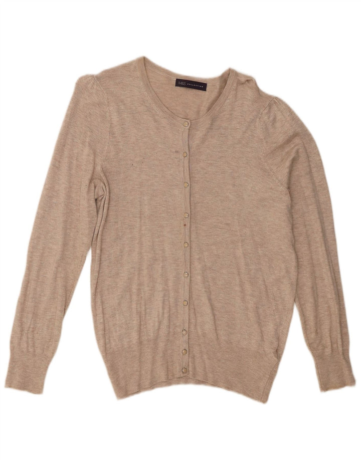 Sweter damski Marks & Spencer UK 14, średni beż, nakrapiana wiskoza