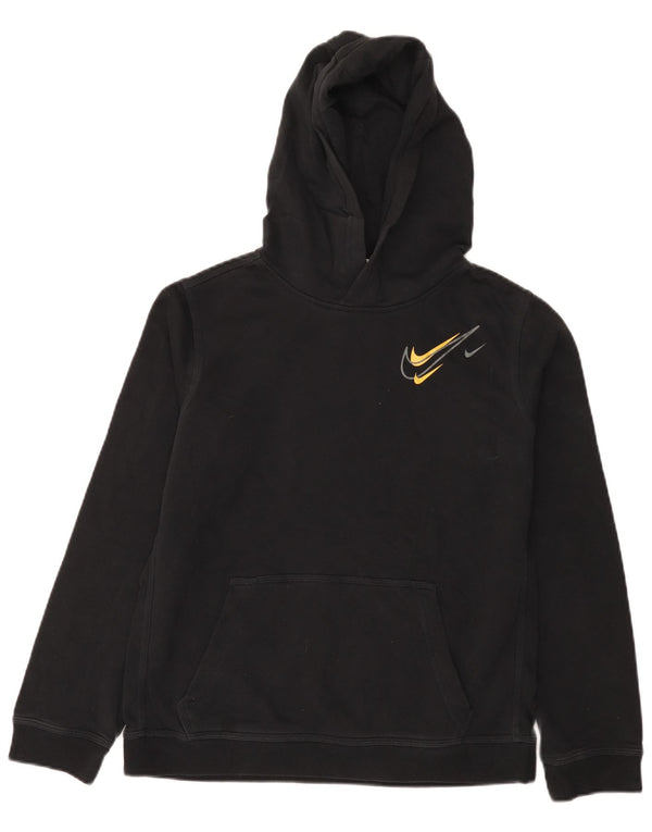 Chłopięcy sweter z kapturem Nike z grafiką 13-14 lat XL, czarny, bawełniany