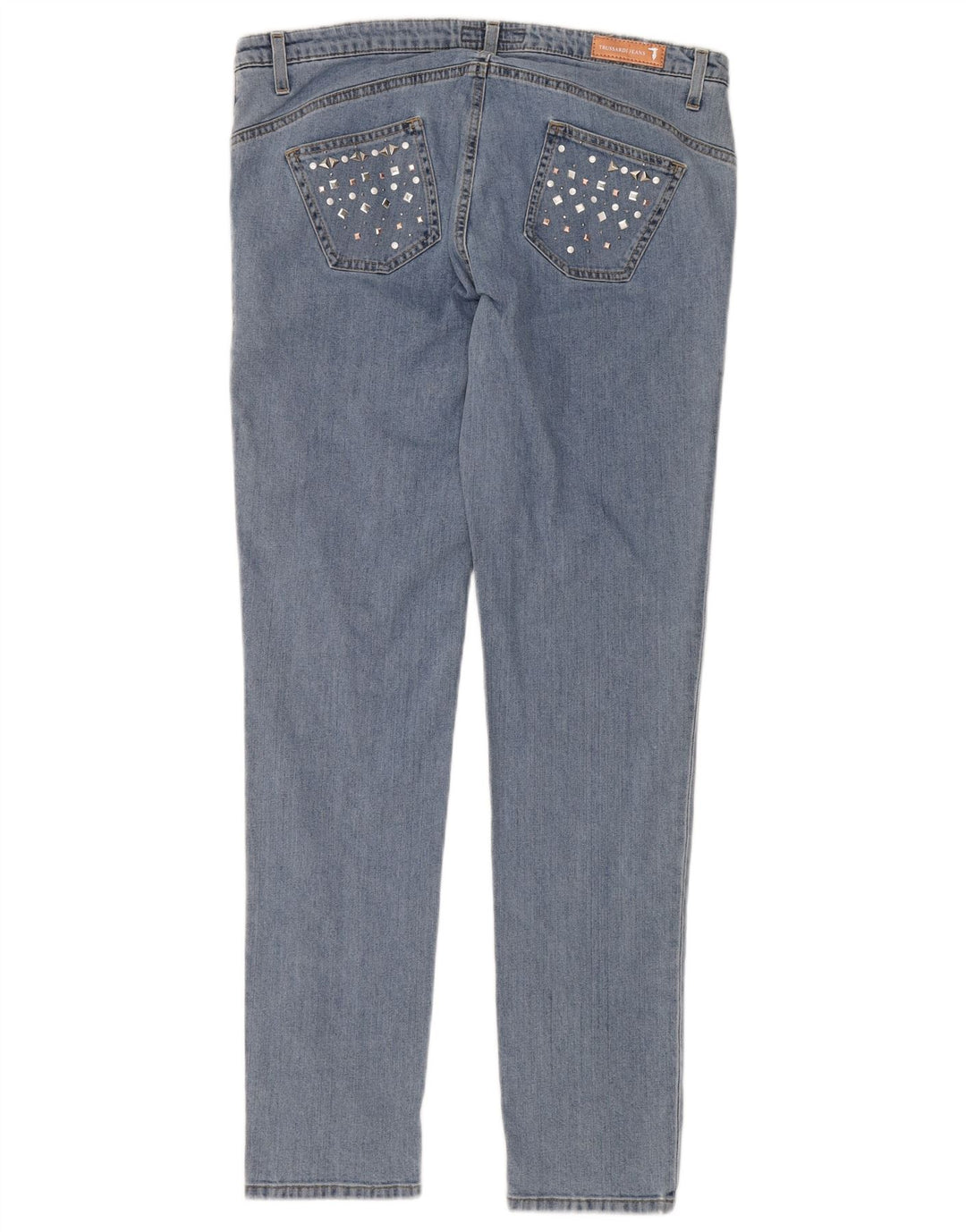 Damskie jeansy skinny TRUSSARDI IT 47 Large W33 L32 Niebieskie