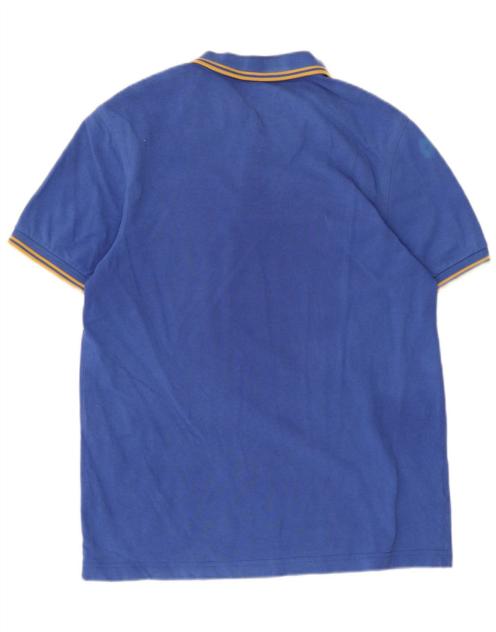 Męska koszulka polo Fred Perry, średnia niebieska, bawełniana