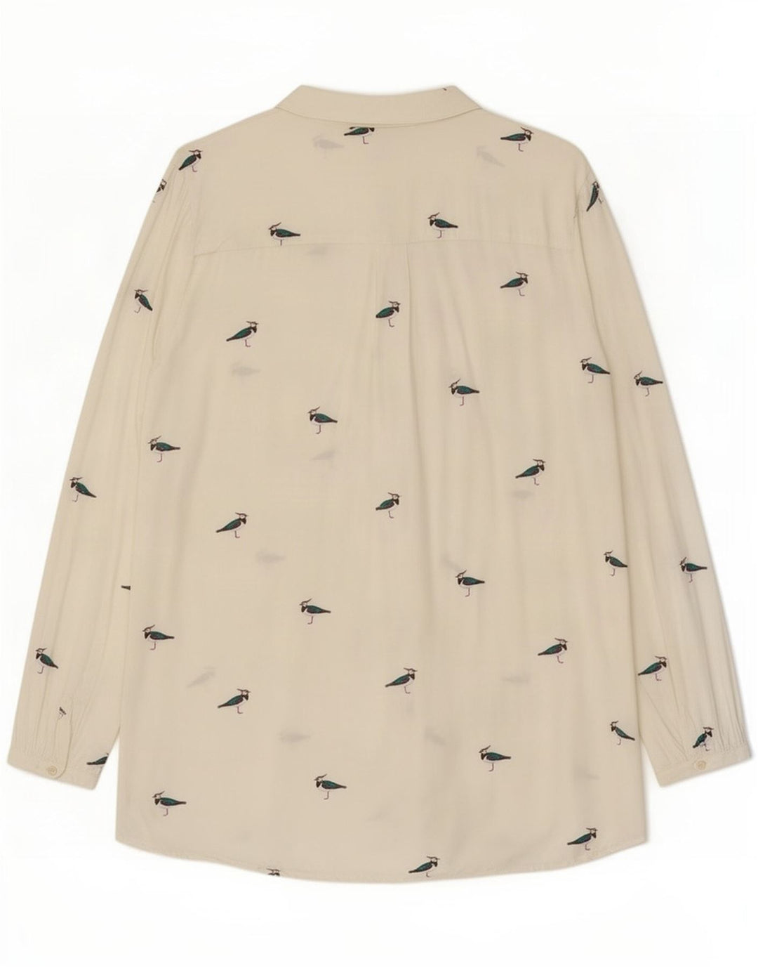 Damska bluzka oversize Joules z abstrakcyjnym wzorem UK 18 XL, biała