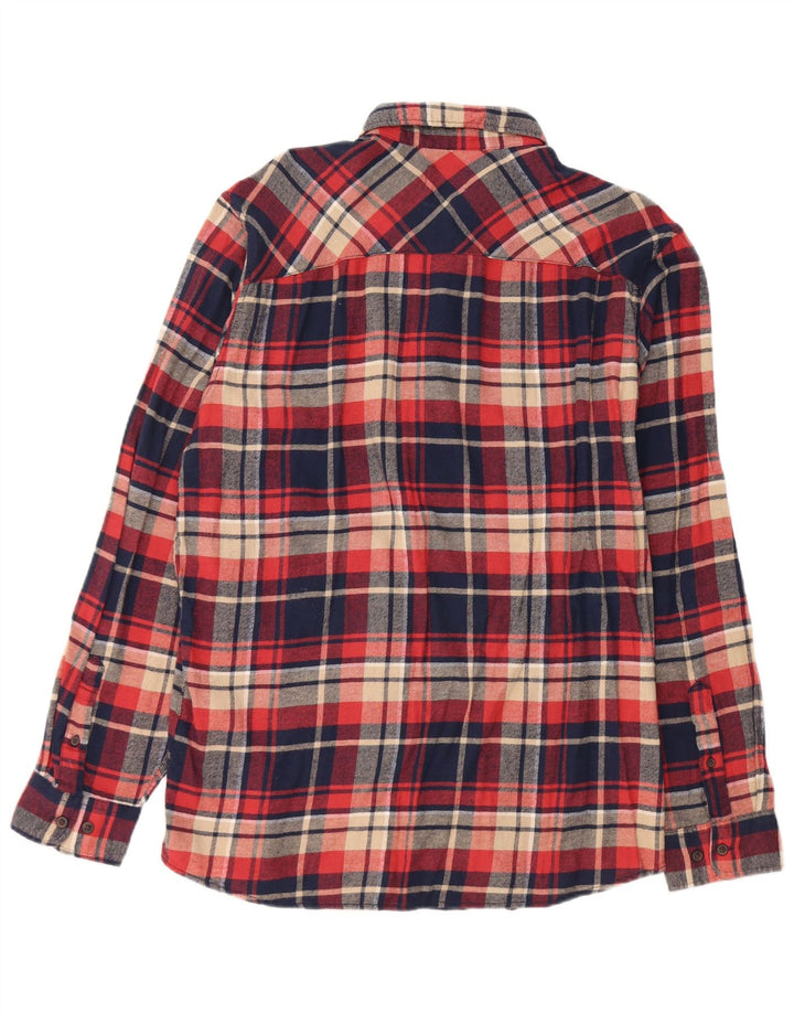 Koszula flanelowa męska Jack & Jones XL, bawełniana, granatowa w kratę