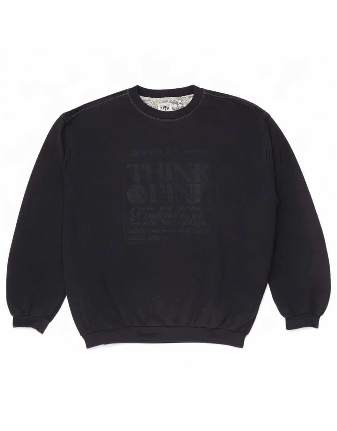 Think Pink Męska bluza z grafiką, 2XL, granatowa
