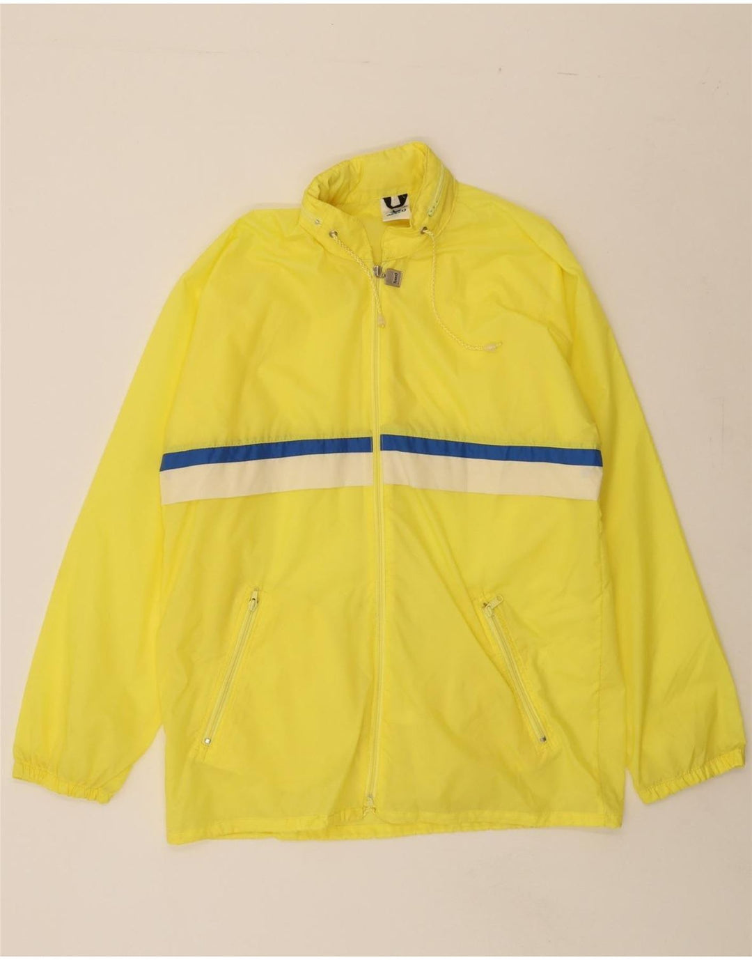 RODEO Womens Hooded Rain Jacket IT 48 XL Yellow Polyamide Vintage Rodeo and Second-Hand Rodeo from Messina Hembry 