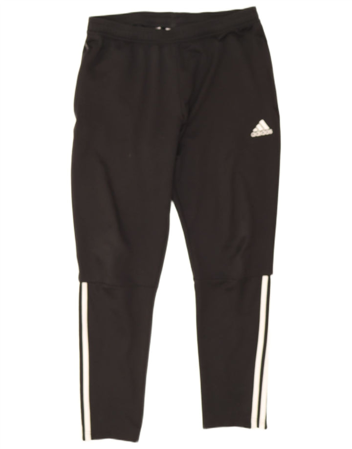 Męskie spodnie dresowe Adidas, duże, czarne, poliestrowe