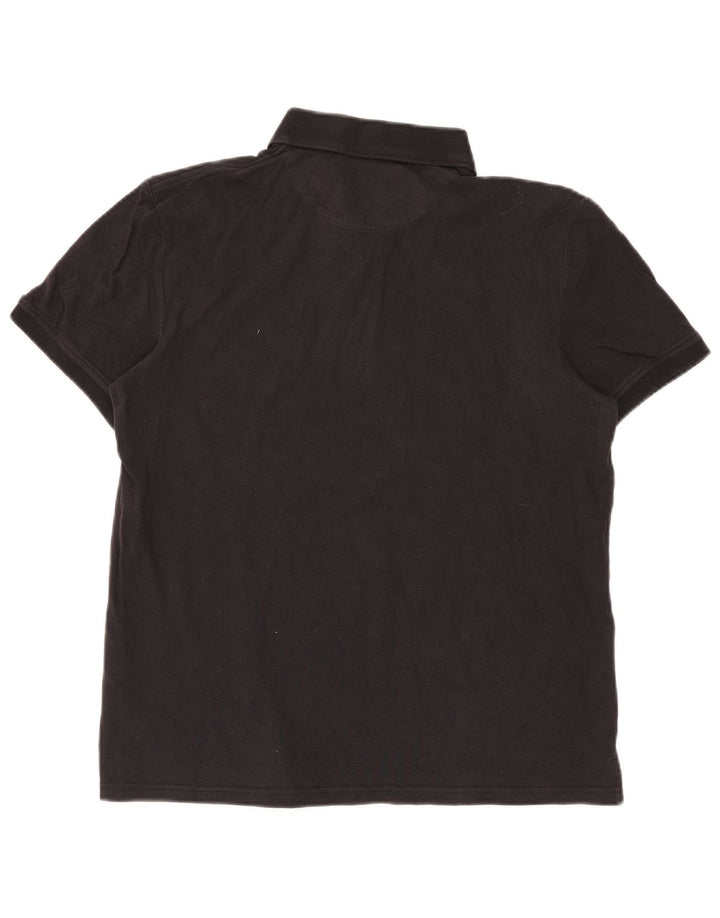 Męska koszulka polo Lyle & Scott, duża, czarna, bawełniana