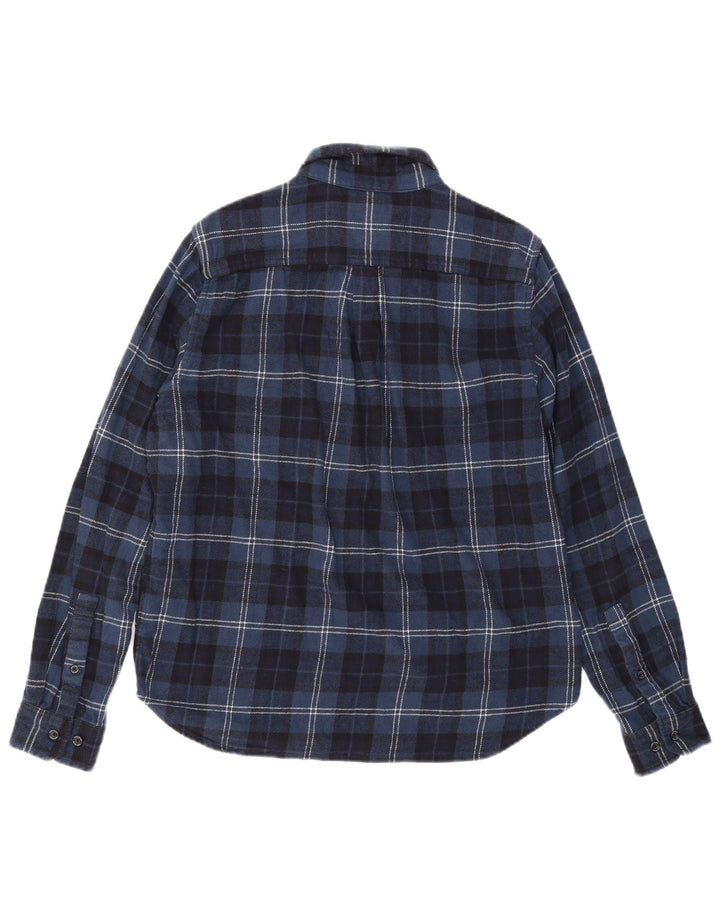 Koszula flanelowa męska Eddie Bauer, duża, bawełniana w granatową kratę